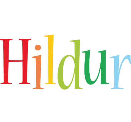 Hildur birthday logo