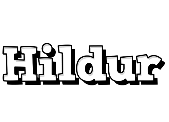 Hildur snowing logo