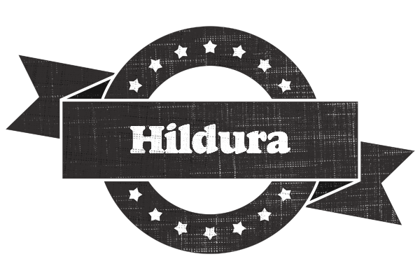 Hildura grunge logo