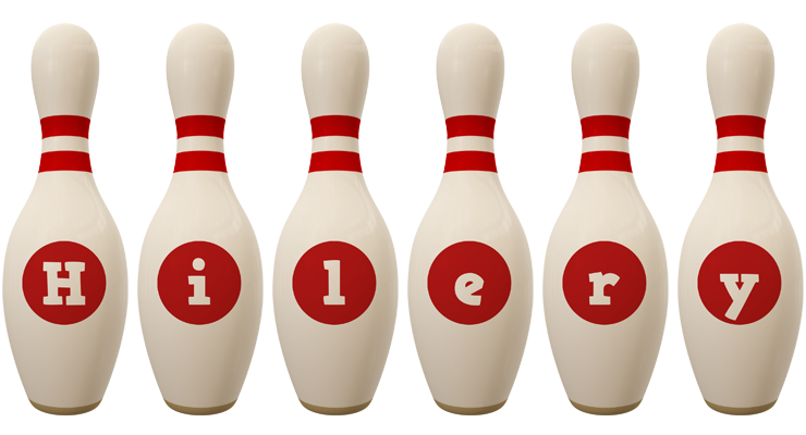 Hilery bowling-pin logo