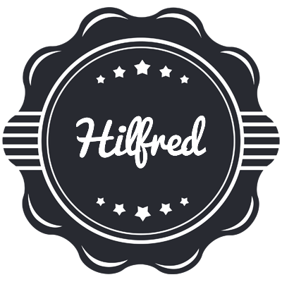 Hilfred badge logo