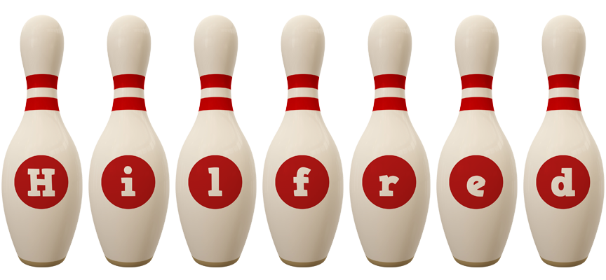 Hilfred bowling-pin logo