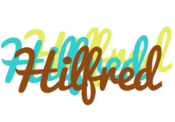 Hilfred cupcake logo