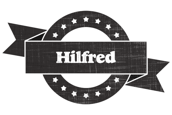 Hilfred grunge logo