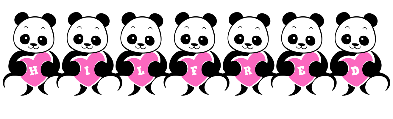 Hilfred love-panda logo
