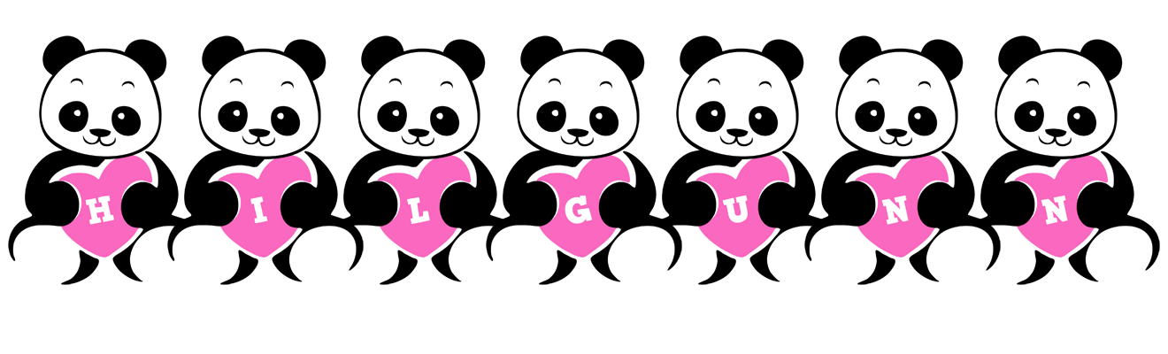Hilgunn love-panda logo