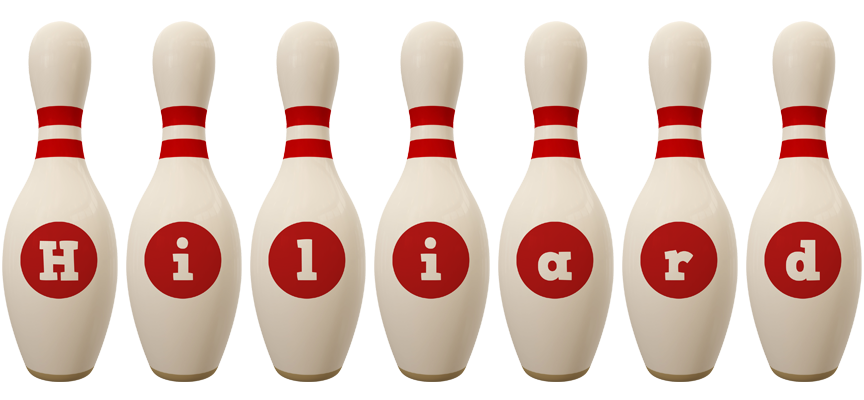 Hiliard bowling-pin logo