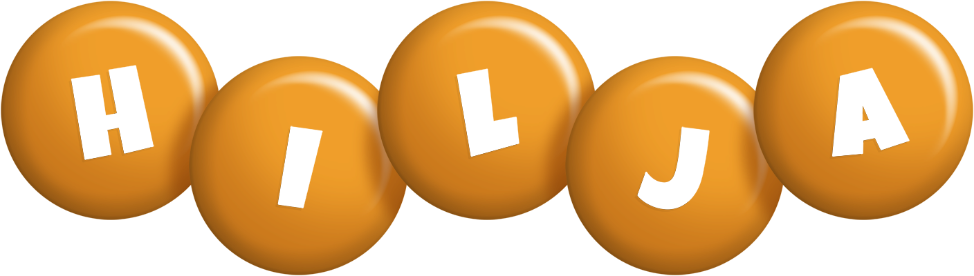 Hilja candy-orange logo