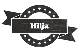 Hilja grunge logo