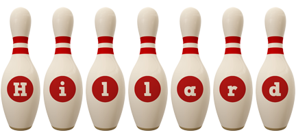 Hillard bowling-pin logo
