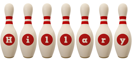 Hillary bowling-pin logo