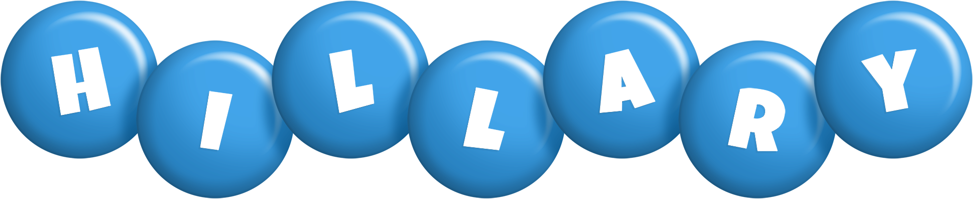 Hillary candy-blue logo