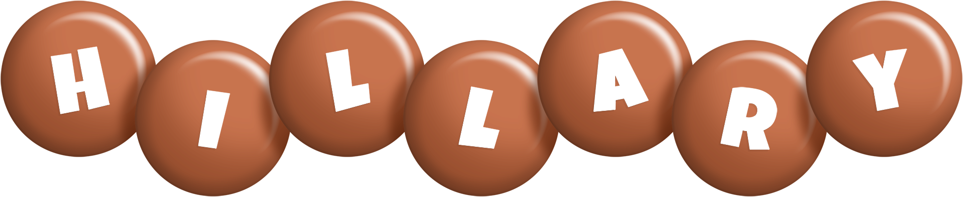 Hillary candy-brown logo