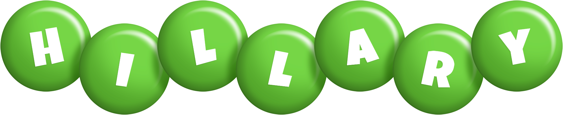 Hillary candy-green logo