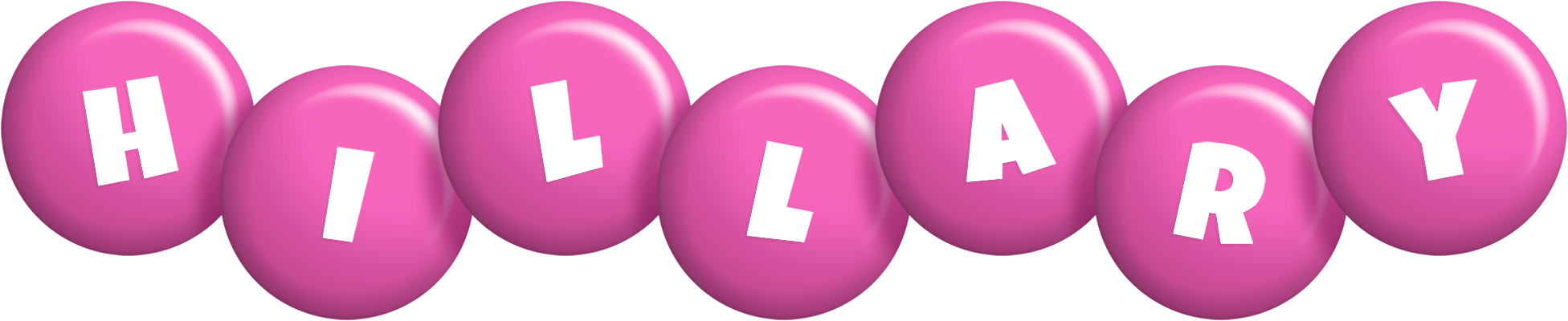 Hillary candy-pink logo
