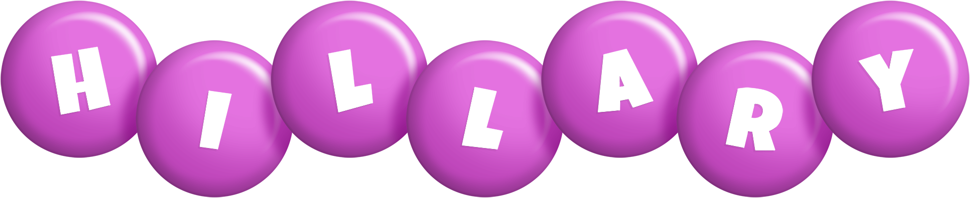 Hillary candy-purple logo