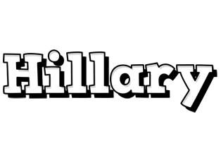 Hillary snowing logo