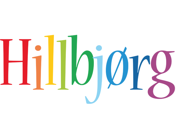 Hillbjørg birthday logo