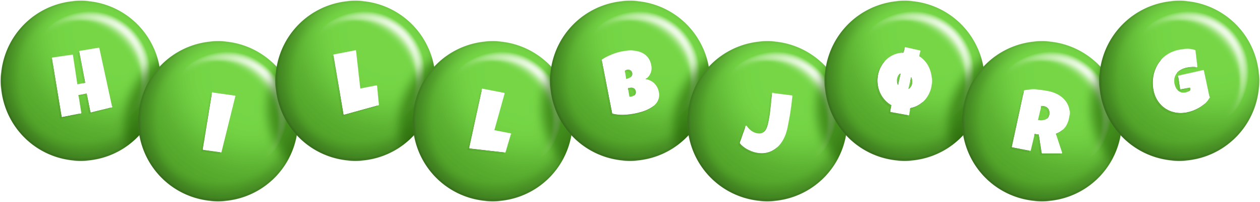 Hillbjørg candy-green logo