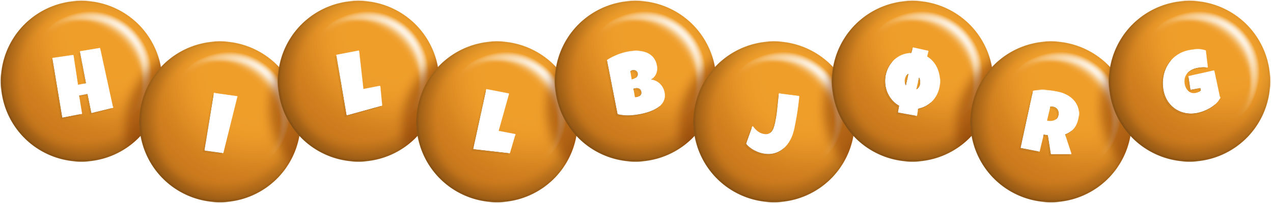 Hillbjørg candy-orange logo