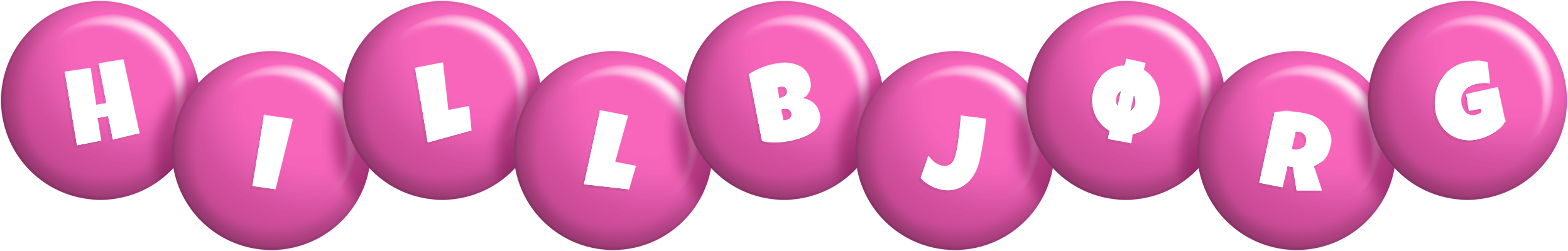 Hillbjørg candy-pink logo