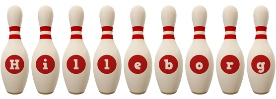 Hilleborg bowling-pin logo