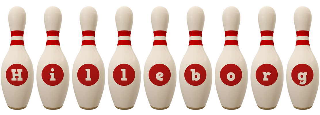 Hilleborg bowling-pin logo