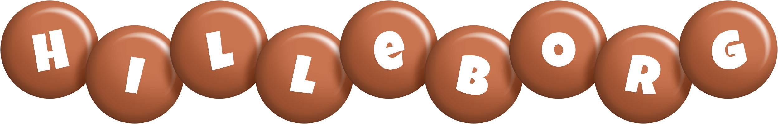 Hilleborg candy-brown logo