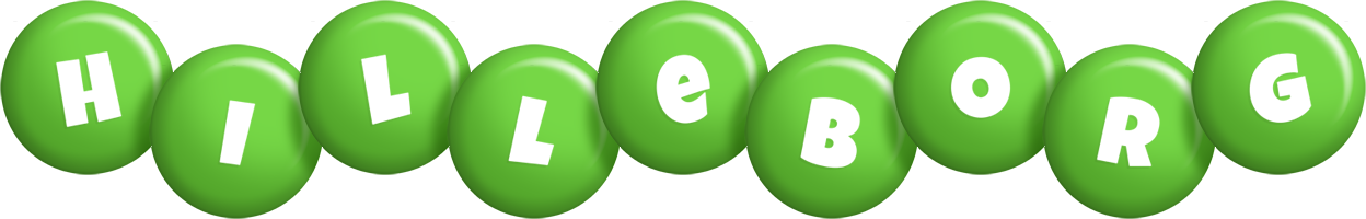 Hilleborg candy-green logo