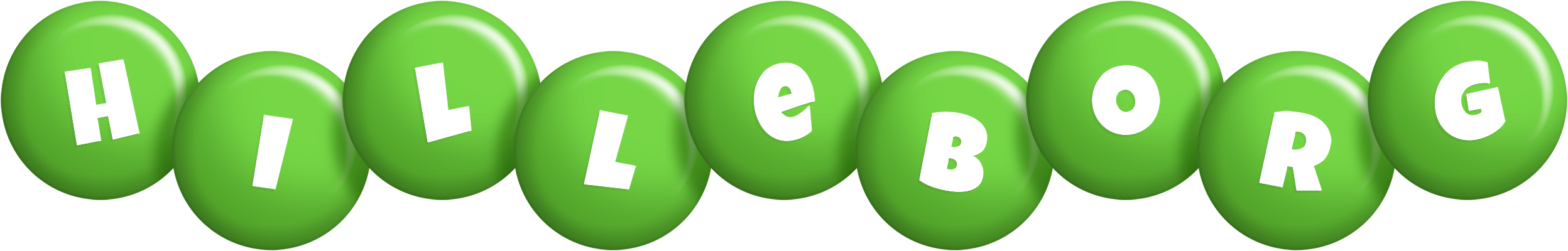 Hilleborg candy-green logo