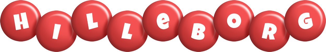 Hilleborg candy-red logo