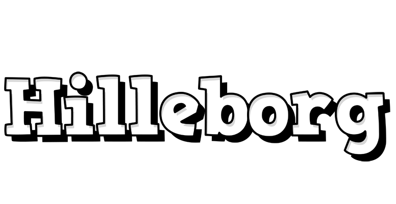 Hilleborg snowing logo