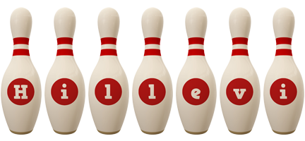 Hillevi bowling-pin logo