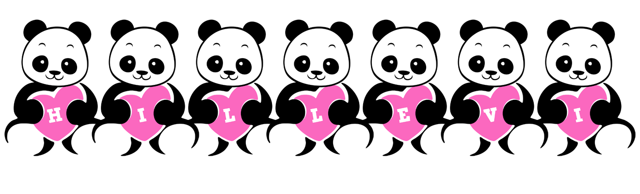 Hillevi love-panda logo