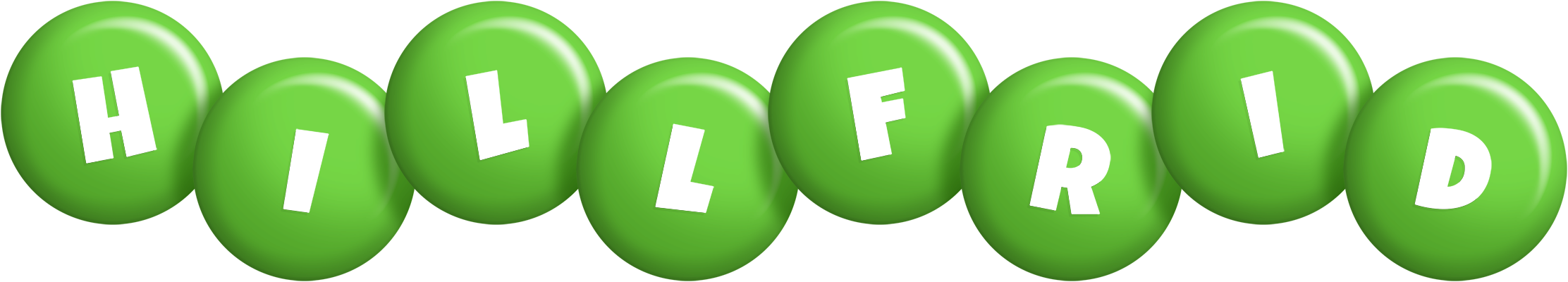 Hillfrid candy-green logo
