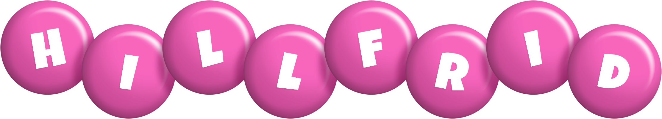 Hillfrid candy-pink logo