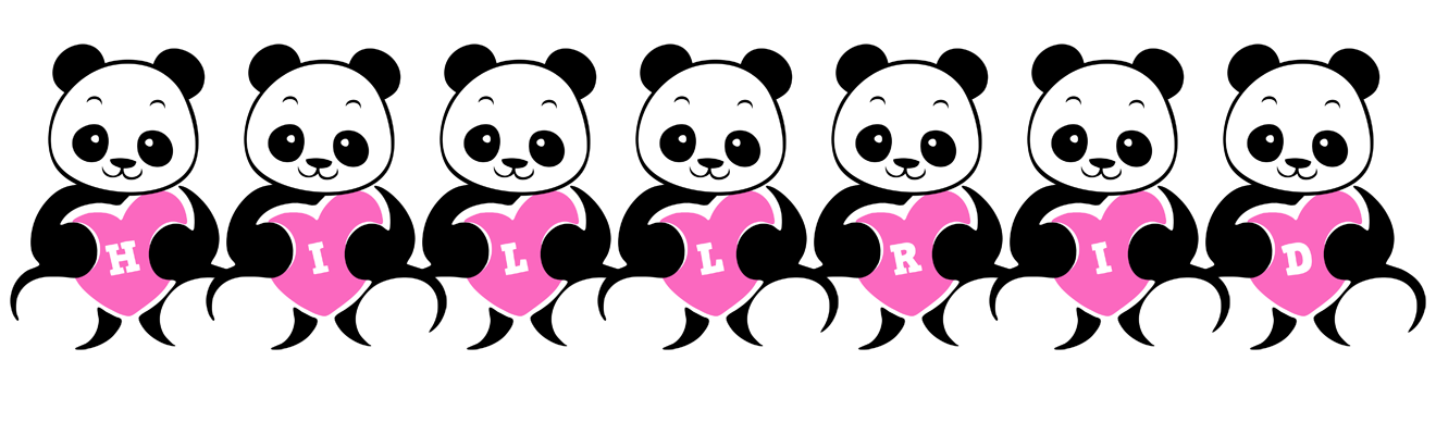 Hillrid love-panda logo
