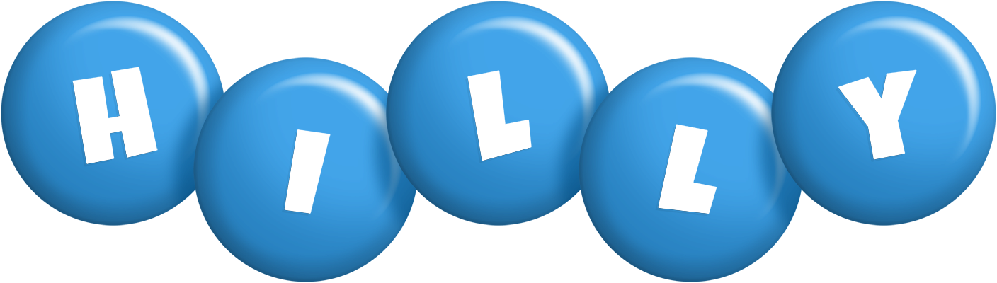 Hilly candy-blue logo