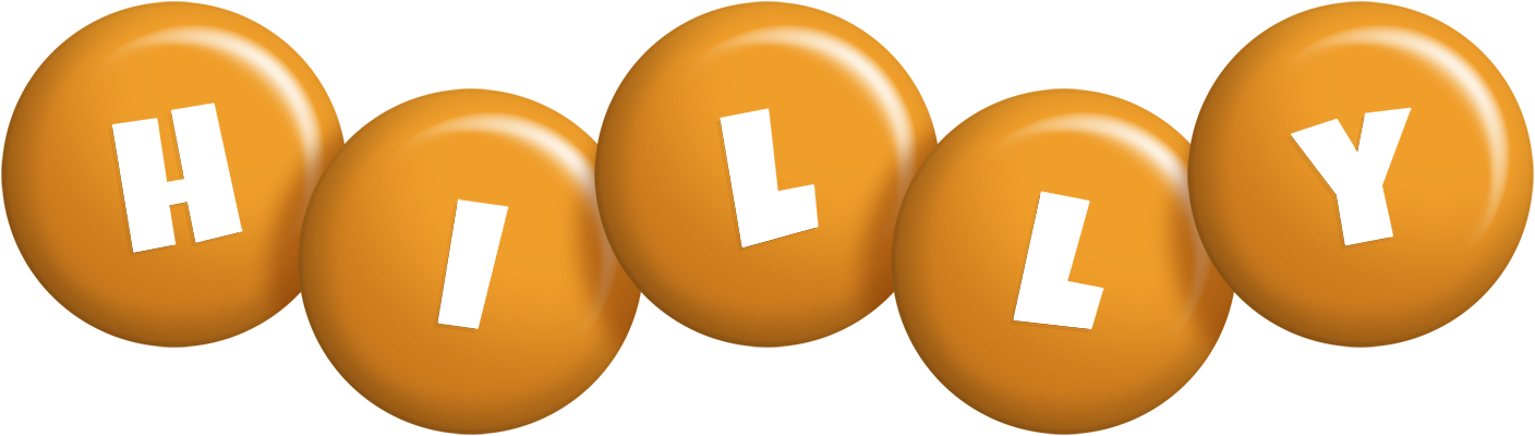 Hilly candy-orange logo