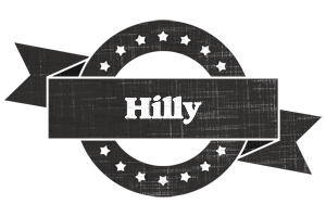 Hilly grunge logo