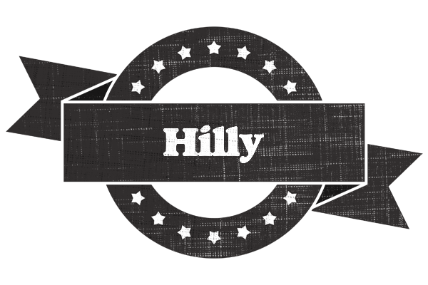 Hilly grunge logo