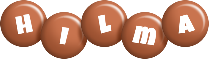 Hilma candy-brown logo