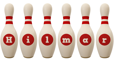 Hilmar bowling-pin logo