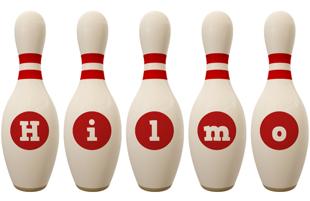 Hilmo bowling-pin logo