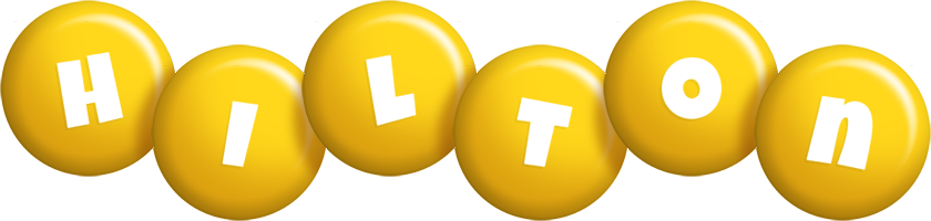 Hilton candy-yellow logo
