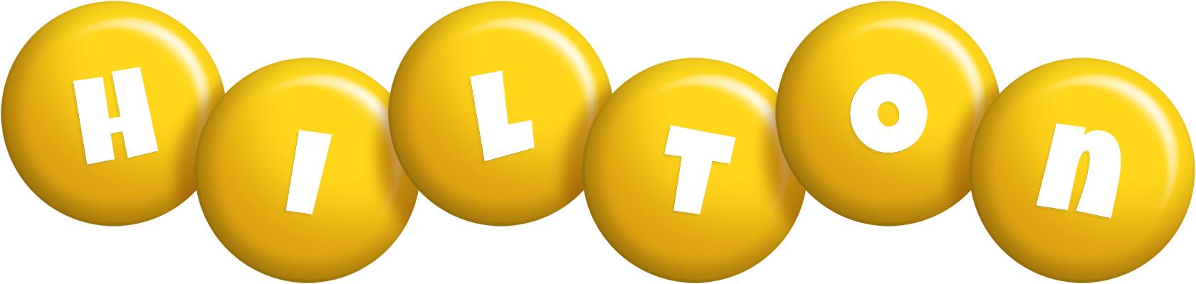 Hilton candy-yellow logo