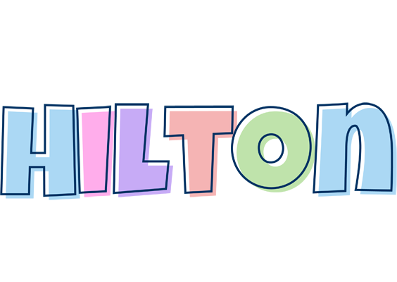 Hilton pastel logo