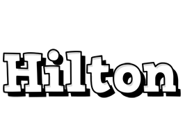 Hilton snowing logo