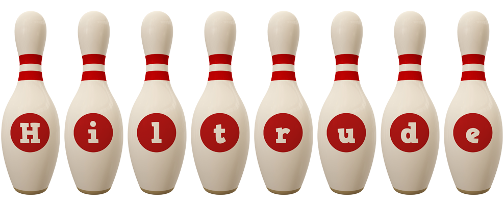 Hiltrude bowling-pin logo