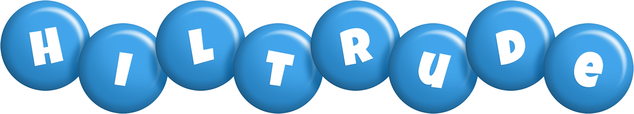 Hiltrude candy-blue logo